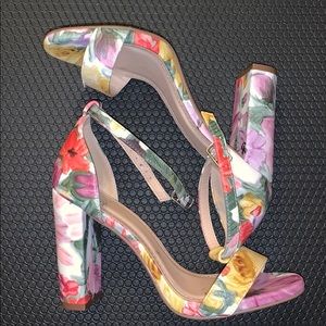 Floral high heels
